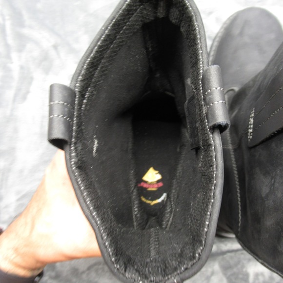 Herman Survivors Work Boots Mens 14 Black Leather Steel‎ Toe Anti Fatigue NEW main image 5